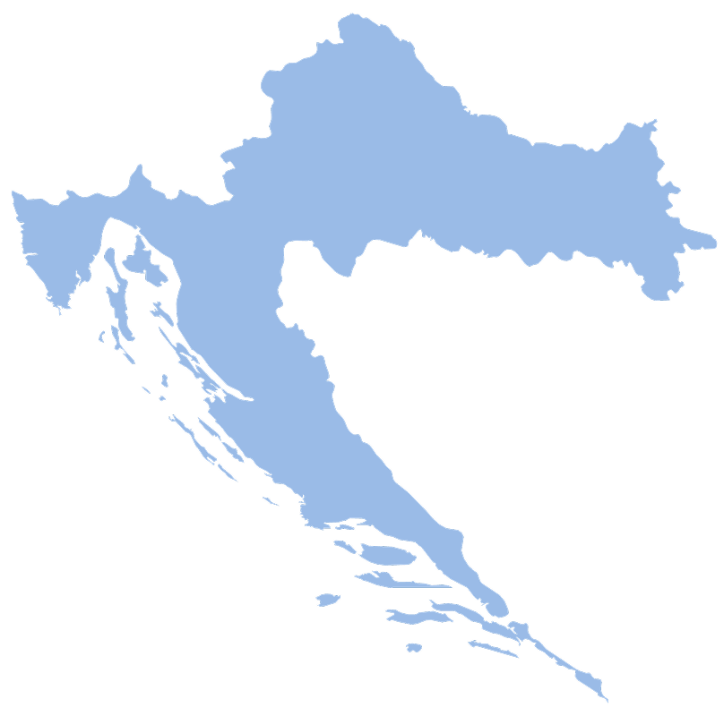 Map of croatia